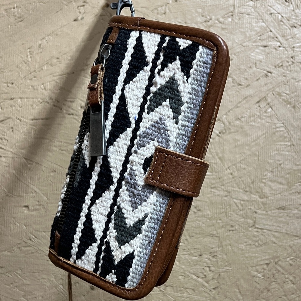 STS Ranchwear Black and Brown Wallet
